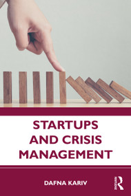 Startups and Crisis Management by Dafna Kariv, 9781032001043