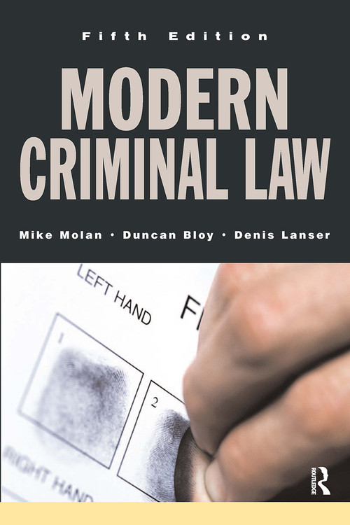Modern Criminal Law (Fifth Edition) - 9781859418079 by Mike Molan, 9781859418079