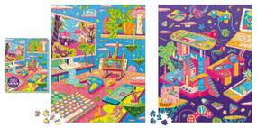 Cozy Gamer 2-in-1 Double-Sided 500-Piece Puzzle by Yixin Zeng, 9780762484386