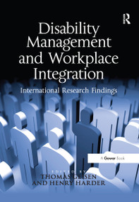 Disability Management and Workplace Integration (International Research Findings) - 9781138270008 by Henry G. Harder, Thomas Geisen, 9781138270008