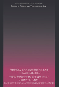 Introduction to Spanish Private Law (Facing the Social and Economic Challenges) - 9780415695633 by Teresa Rodriguez de las Heras Ballell, 9780415695633