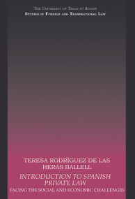 Introduction to Spanish Private Law (Facing the Social and Economic Challenges) - 9780415695633 by Teresa Rodriguez de las Heras Ballell, 9780415695633