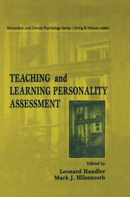 Teaching and Learning Personality Assessment - 9781138002661 by Leonard Handler, Mark J. Hilsenroth, Mark Hilsenroth, 9781138002661