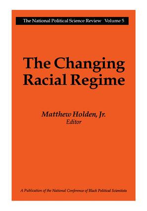 The Changing Racial Regime - 9781560008149 by Matthew Holden, 9781560008149