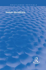 Indian Hirudinea (Rhynchobdellae) - 9781138318489 by W.A. Harding, 9781138318489