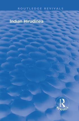 Indian Hirudinea (Rhynchobdellae) - 9781138318489 by W.A. Harding, 9781138318489