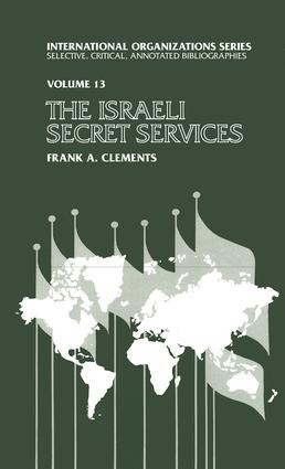 Israeli Secret Services by Frank Clements, 9781412808149
