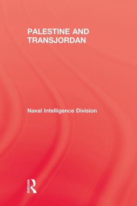 Palestine & Transjordan by Naval Intelligence Division, 9781138977860