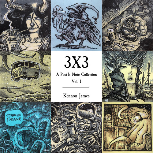 3x3 (A Post-It Note Collection) by Kennon James, 9781954255777