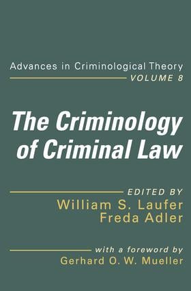 The Criminology of Criminal Law - 9781412849647 by William S. Laufer, Freda Adler, 9781412849647