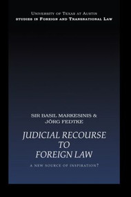 Judicial Recourse to Foreign Law (A New Source of Inspiration?) - 9780415443487 by Basil Markesinis, Jorg Fedtke, 9780415443487