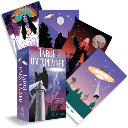 Tarot of the Unexplained (A Deck of Cryptids, Ghosts, UFOs and Other Urban Oddities (78 Cards and 96-Page Full-Color Booklet)) by Davezilla, 9781578638345