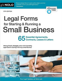 Legal Forms for Starting & Running a Small Business (65 Essential Agreements, Contracts, Leases & Letters) - 9781413331943 by Editors of Nolo, 9781413331943
