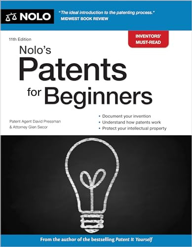 Nolo's Patents for Beginners - 9781413331882 by David Pressman, Glen Secor, 9781413331882