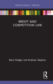Brexit and Competition Law - 9781138477070 by Barry Rodger, Andreas Stephan, 9781138477070