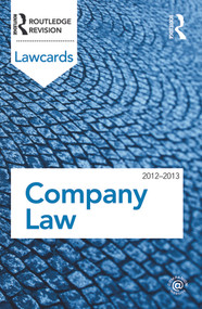 Company Lawcards 2012-2013 by Routledge, 9780415683302