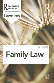 Family Lawcards 2012-2013 by Routledge, 9780415683395