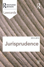 Jurisprudence Lawcards 2012-2013 by Routledge, 9780415683425