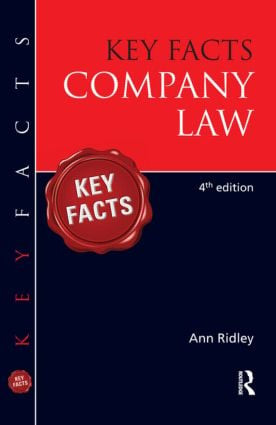 Key Facts Company Law - 9781444122848 by Ann Ridley, 9781444122848
