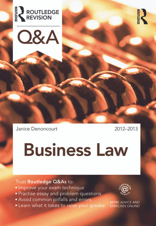 Q&A Business Law by Janice Denoncourt, 9780415688420