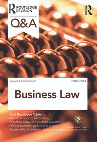 Q&A Business Law by Janice Denoncourt, 9780415688420