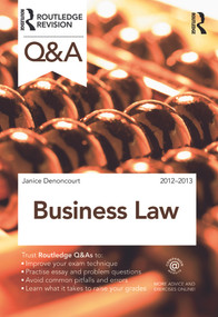 Q&A Business Law by Janice Denoncourt, 9780415688420