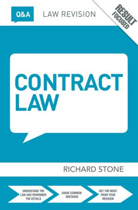 Q&A Contract Law by Richard Stone, 9781138779075