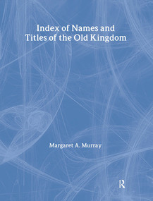 Index Of Names & Titles Of The by Murray, 9781138972520
