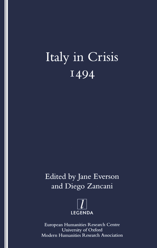Italy in Crisis (1494) by Jane E. Everson, Diego Zancani, 9781900755139