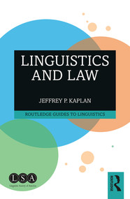 Linguistics and Law - 9781138326156 by Jeffrey P. Kaplan, 9781138326156