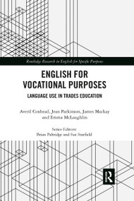 English for Vocational Purposes (Language Use in Trades Education) - 9781032337975 by Averil Coxhead, Jean Parkinson, James Mackay, Emma McLaughlin, 9781032337975