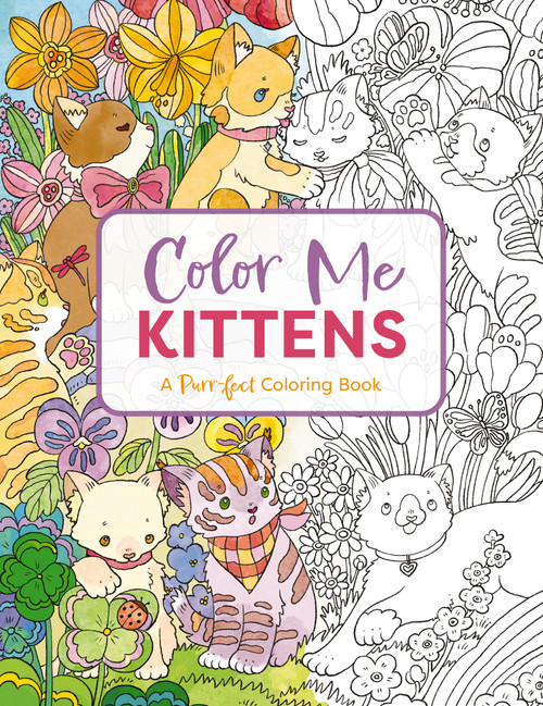 Color Me Kittens (A Purr-fect Adult Coloring Book) by Cider Mill Press, 9781646434152