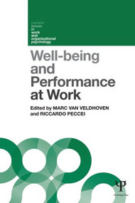 Well-being and Performance at Work (The role of context) - 9781848721647 by Marc van Veldhoven, Riccardo Peccei, 9781848721647