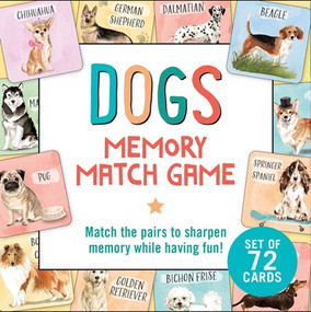Dogs Memory Match Game (Set of 72 cards) by Peter Pauper Press, Inc., 9781441342232