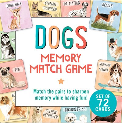 Dogs Memory Match Game (Set of 72 cards) by Peter Pauper Press, Inc., 9781441342232