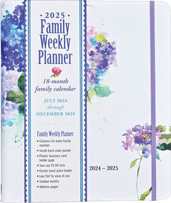 2025 Hydrangeas Family Weekly Planner (18 months, July 2024 to Dec 2025) by Peter Pauper Press, Inc., Atelier Mineeda, 9781441342348