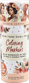 Studio Series Skin Tone Dual-tip Markers - 24 colors by Peter Pauper Press, Inc., 9781441342522