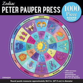 Zodiac 1000-Piece Round Jigsaw Puzzle by Peter Pauper Press, Inc., 9781441343468