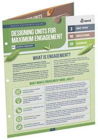 Designing Units for Maximum Engagement (Quick Reference Guide) by Lauren Porosoff, 9781416632627