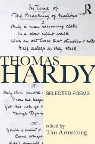 Thomas Hardy (Selected Poems) by Tim Armstrong, 9781408204306