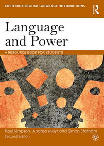 Language and Power (A Resource Book for Students) - 9781138569232 by Paul Simpson, Andrea Mayr, Simon Statham, 9781138569232