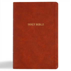 KJV Giant Print Reference Bible, Burnt Sienna LeatherTouch by Holman Bible Publishers, 9798384501985