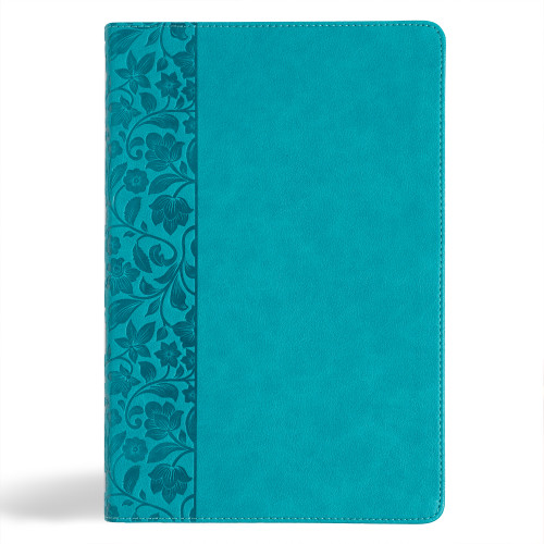 KJV Giant Print Reference Bible, Teal LeatherTouch by Holman Bible Publishers, 9798384502005
