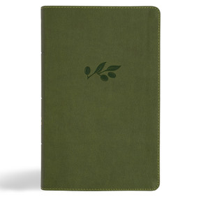 NASB Single-Column Personal Size Bible, Olive LeatherTouch by Holman Bible Publishers, 9798384502067