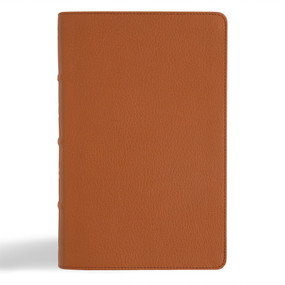 NASB Single-Column Personal Size Bible, Tan Genuine Leather by Holman Bible Publishers, 9798384502074