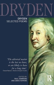 Dryden:Selected Poems - 9781405835459 by Paul Hammond, David Hopkins, 9781405835459