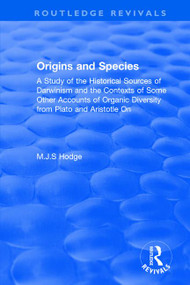Origins and Species by MJS Hodge, 9781138325869