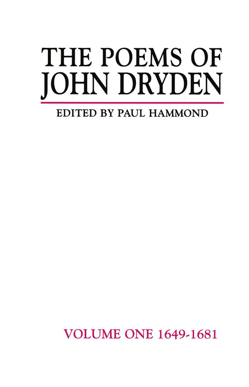 The Poems of John Dryden: Volume One (1649-1681) by Paul Hammond, 9781032478043