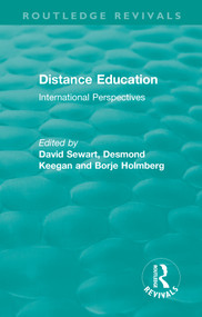 Distance Education (International Perspectives) - 9780367471798 by David Sewart, Desmond Keegan, Borje Holmberg, 9780367471798