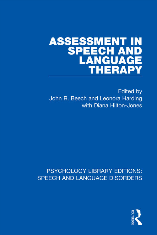 Assessment in Speech and Language Therapy - 9781138352995 by John R. Beech, Leonora Harding, 9781138352995